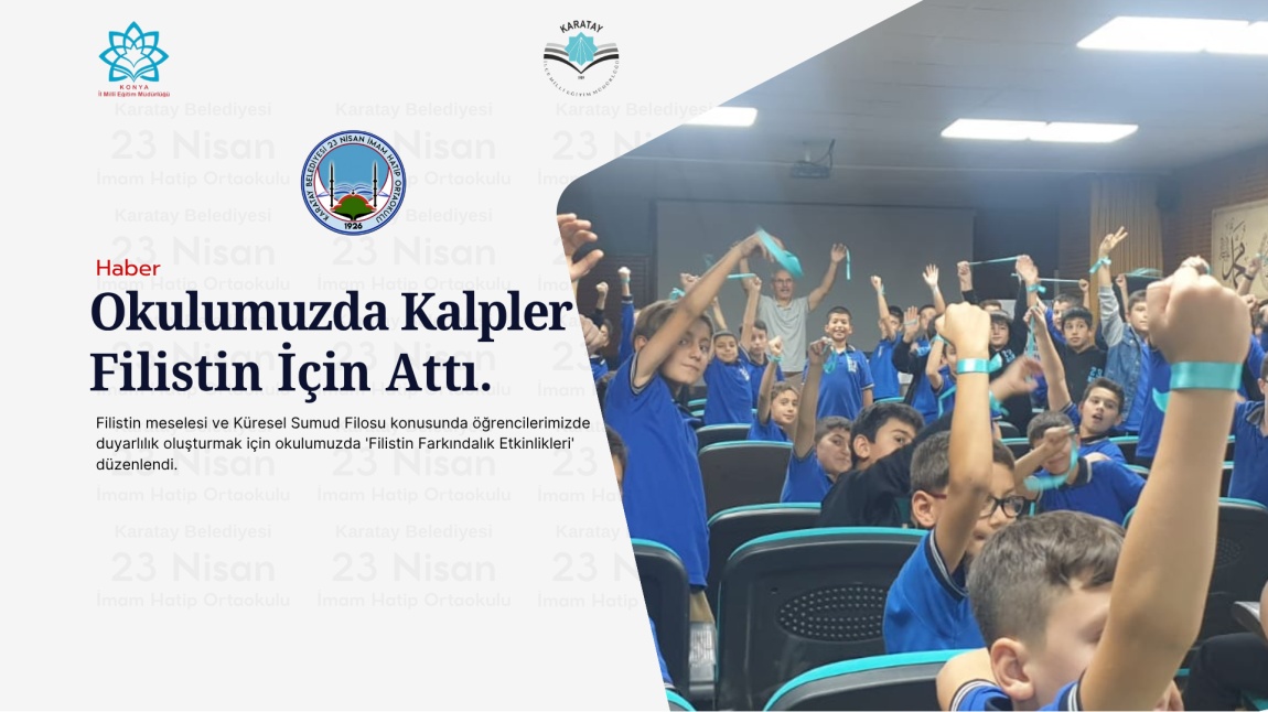 Okulumuzda Kalpler Filistin İçin Attı.